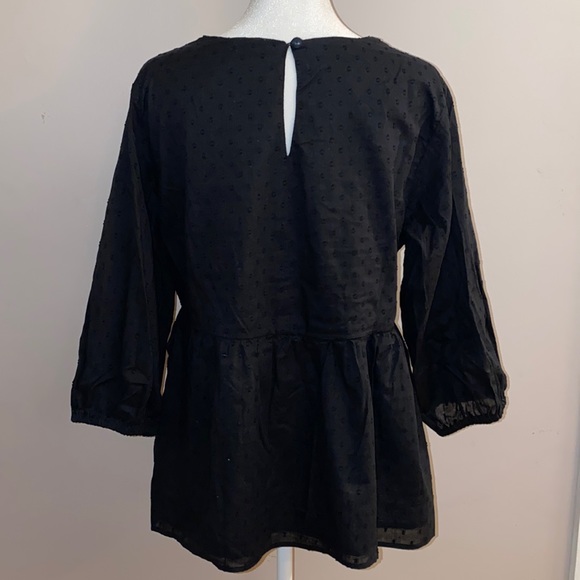 Francesca’s Miami Embroidered Back Baby Doll Boho Blouse - Picture 5 of 15